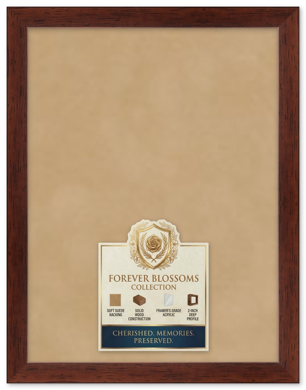 CustomPictureFrames.com Solid Wood Dried Flower Shadowbox - Multiple Frame Colors 14x18 to 14x18 With Suede Lining - Made in the USA Made in the USA